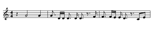 The Campanero (or Campanyero) - staff notation