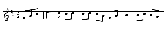 The Canadian Waltz - staff notation