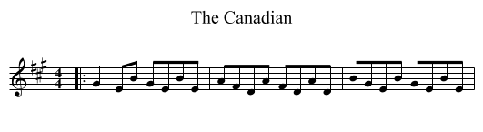 The Canadian - staff notation