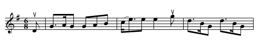 the CANTY AULD MAN - staff notation