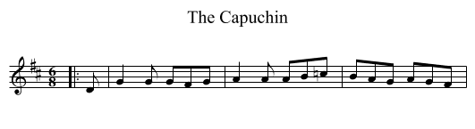The Capuchin - staff notation