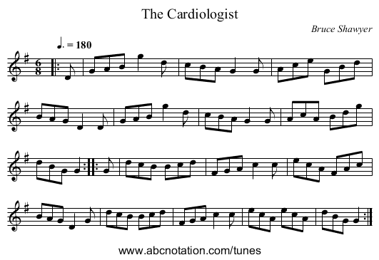 The Cardiologist - staff notation