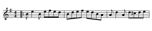 The Caribou - staff notation