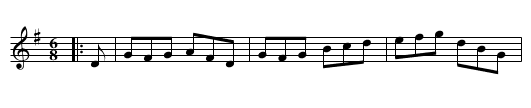 The Castle Garden - staff notation