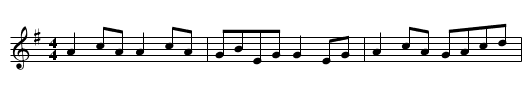 The Castle Kelly Reel - staff notation