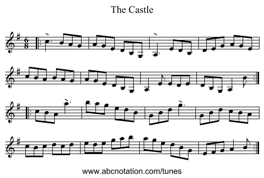 The Castle - staff notation