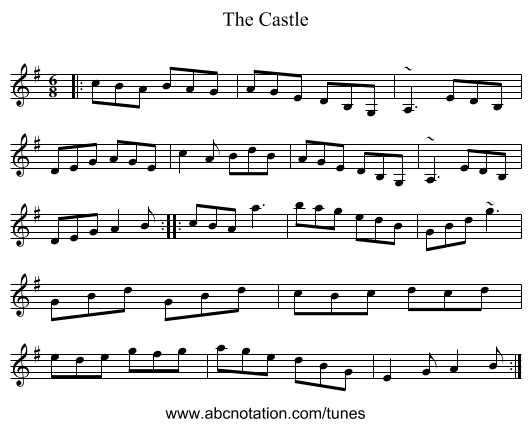 The Castle - staff notation