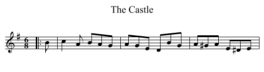 The Castle - staff notation