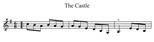 The Castle - staff notation