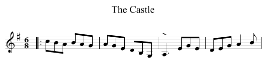 The Castle - staff notation