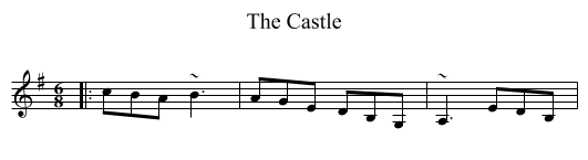 The Castle - staff notation