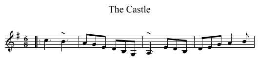 The Castle - staff notation