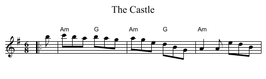 The Castle - staff notation