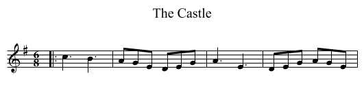 The Castle - staff notation
