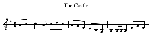 The Castle - staff notation