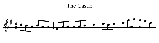 The Castle - staff notation