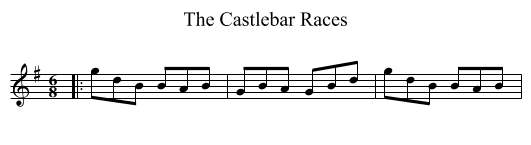 The Castlebar Races - staff notation
