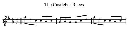 The Castlebar Races - staff notation