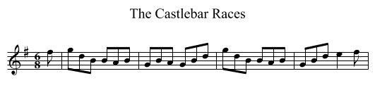 The Castlebar Races - staff notation