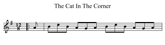 The Cat In The Corner - staff notation