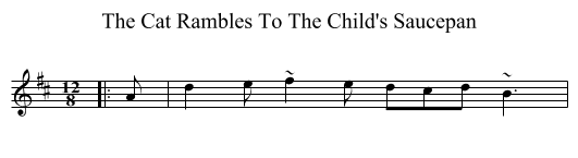 The Cat Rambles To The Child's Saucepan - staff notation