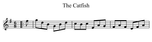 The Catfish - staff notation