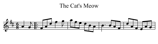 The Cat's Meow - staff notation