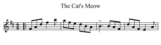 The Cat's Meow - staff notation