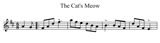 The Cat's Meow - staff notation