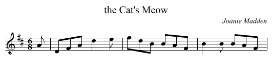 the Cat's Meow - staff notation