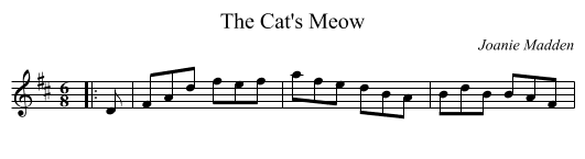 The Cat's Meow - staff notation