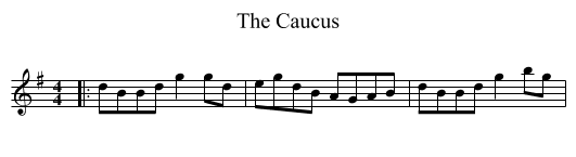 The Caucus - staff notation