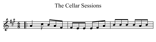 The Cellar Sessions - staff notation