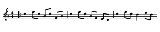 The Chace - staff notation