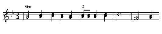 The Chaco Waltz - staff notation