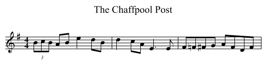The Chaffpool Post - staff notation