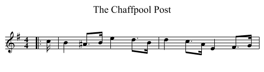 The Chaffpool Post - staff notation