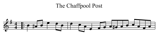 The Chaffpool Post - staff notation