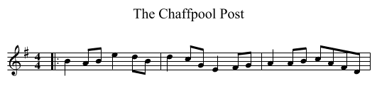 The Chaffpool Post - staff notation