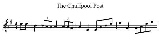 The Chaffpool Post - staff notation