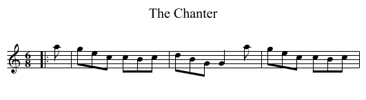 The Chanter - staff notation