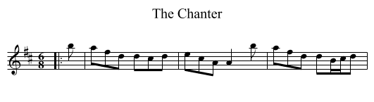 The Chanter - staff notation