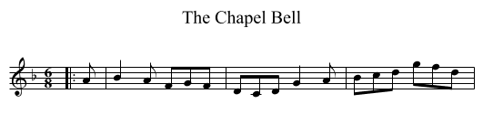 The Chapel Bell - staff notation