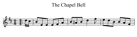 The Chapel Bell - staff notation
