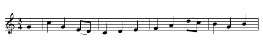 The Charming Young Widow - staff notation