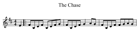 The Chase - staff notation