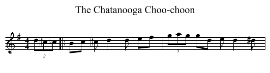 The Chatanooga Choo-choon - staff notation