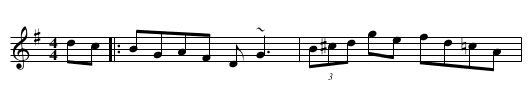 The Chattering Magpie - staff notation