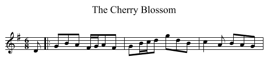 The Cherry Blossom - staff notation