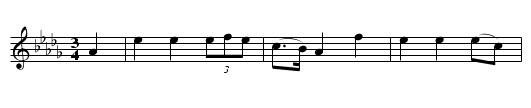 The Cherry Tree - staff notation